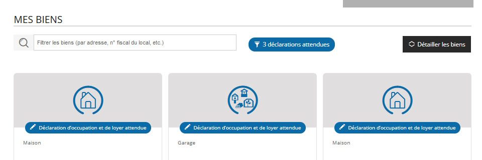 Report du délai de la déclaration d’occupation des biens immobiliers